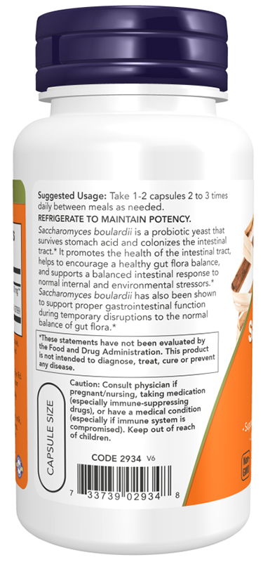 NOW Saccharomyces Boulardi